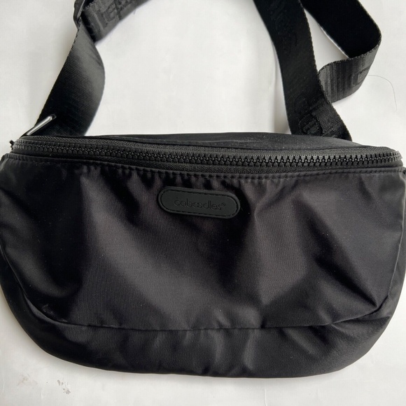 Caboodles Waist Bag Sling Fanny Pack Black Hiking Cycling Back Zippered Pocket - Picture 11 of 11